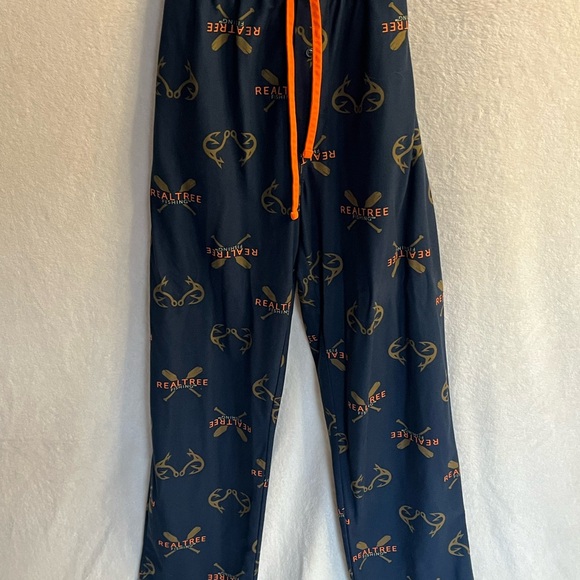 Realtree Other - NWOT Realtree Blue Lounge Pants with Orange Logo